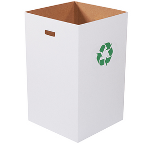 Corrugated Trash Can with Recycle Logo - 40 Gallon 10 PER BUNDLE