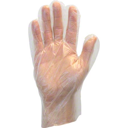 Clear High Density Polyethylene Glove, 100/BX 10BX/Carton 10Cartons/CS