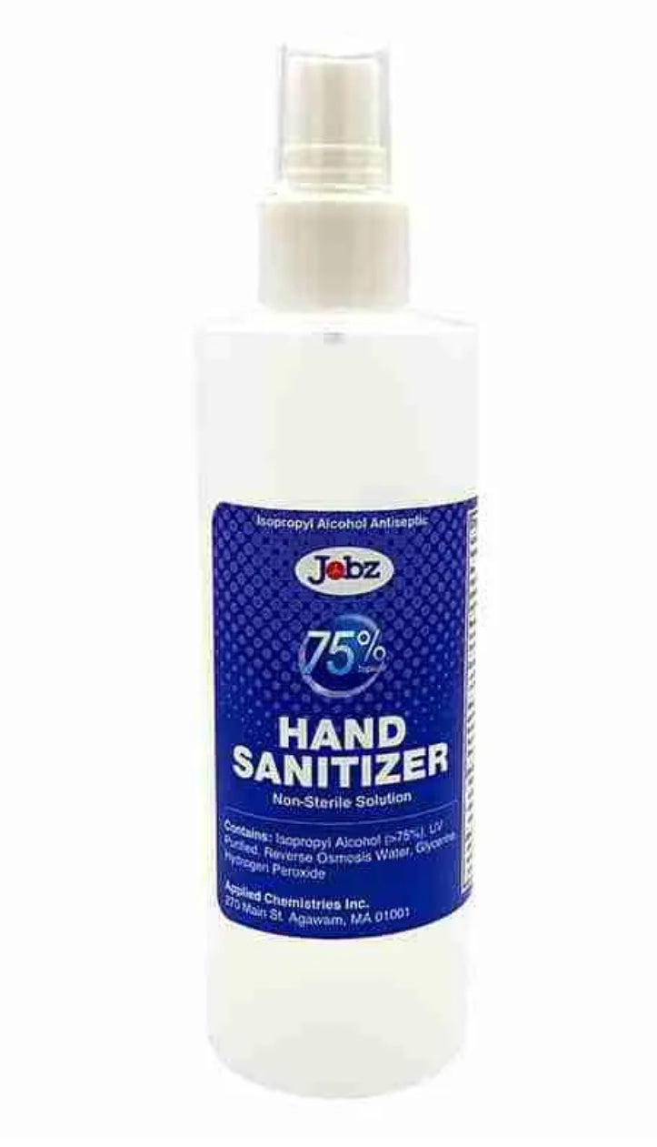 8 oz Spray Hand Sanitizer 12 per case