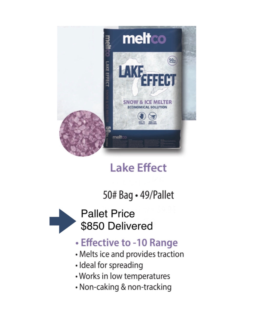 50# Ice Melt Bags (49 Bags/Pallet)