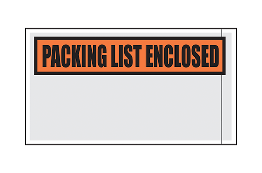 5.5X10 1000/Case Printed Packing List Envelopes