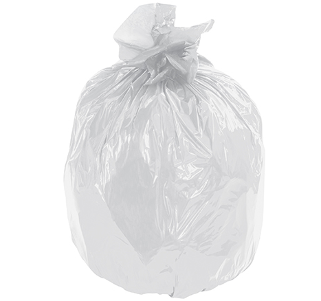 Second Chance Trash Liners - Clear, 60 Gallon, 1.5 Mil., Flat Pack 100 PER CASE