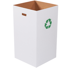 Corrugated Trash Can with Recycle Logo - 50 Gallon 10 PER BUNDLE