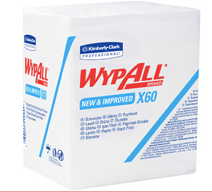 Kimberly ClarkÂ® WypALLÂ® X60 1/4 Fold Industrial Wipers Bulk Pack 12 PER CASE