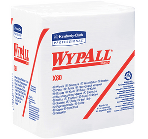 Kimberly ClarkÂ® WypALLÂ® X80 1/4 Fold Heavy-Duty Wipers Bulk Pack 4 PER CASE