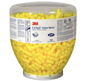 E-A-Rsoft Yellow Neons Earplugs Refill 500 PER CASE