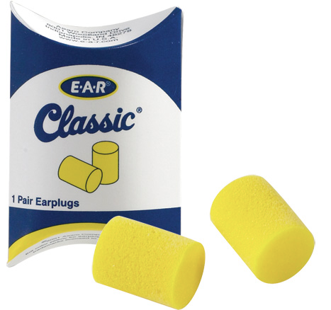 E-A-R Classic Earplugs in Pillow Pak 200 PAIRS PER CASE