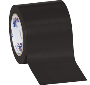 4" x 36 yds. Black Tape LogicÂ® Solid Vinyl Safety Tape 12 PER CASE