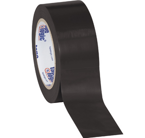 2" x 36 yds. Black Tape LogicÂ® Solid Vinyl Safety Tape 24 PER CASE