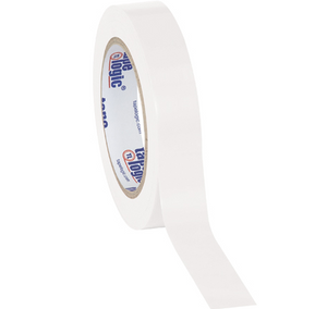 1" x 36 yds. White Tape LogicÂ® Solid Vinyl Safety Tape 48 PER CASE