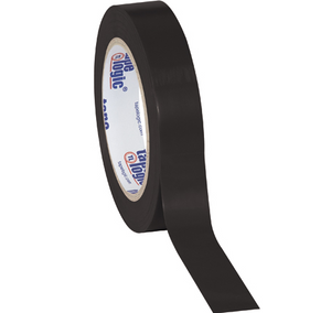 1" x 36 yds. Black Tape LogicÂ® Solid Vinyl Safety Tape 48 PER CASE