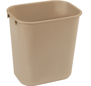 RubbermaidÂ® Office Trash Can - 10 Gallon, Beige 1 EACH