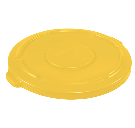 RubbermaidÂ® BruteÂ® Flat Trash Can Lid - 20 Gallon, Yellow 1 EACH