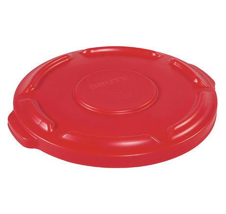 RubbermaidÂ® BruteÂ® Flat Trash Can Lid - 10 Gallon, Red 1 EACH