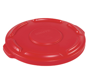 RubbermaidÂ® BruteÂ® Flat Trash Can Lid - 20 Gallon, Red 1 EACH