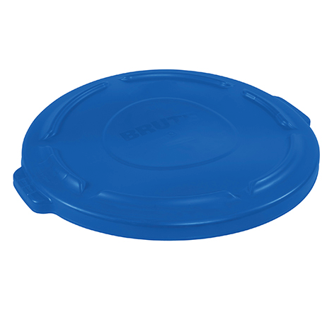 RubbermaidÂ® BruteÂ® Flat Trash Can Lid - 20 Gallon, Blue 1 EACH