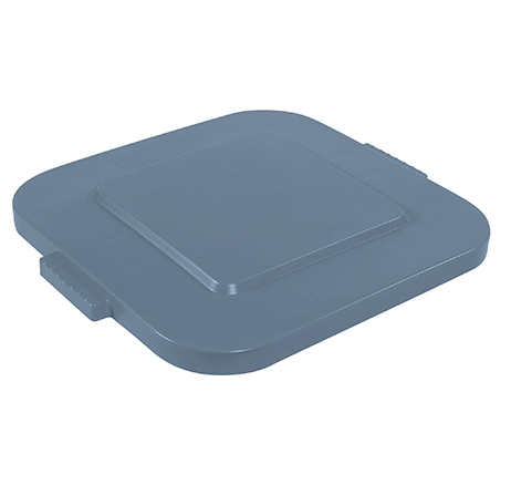 RubbermaidÂ® BruteÂ® Square Trash Can Flat Lid - 28 Gallon, Gray 1 EACH
