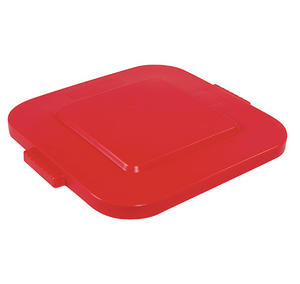 RubbermaidÂ® BruteÂ® Square Trash Can Flat Lid - 28 Gallon, Red 1 EACH
