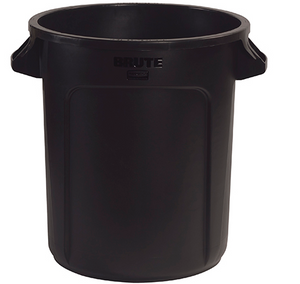 RubbermaidÂ® BruteÂ® Trash Can - 10 Gallon, Black 1 EACH