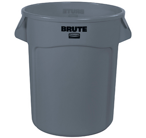 RubbermaidÂ® BruteÂ® Trash Can - 32 Gallon, Gray 1 EACH