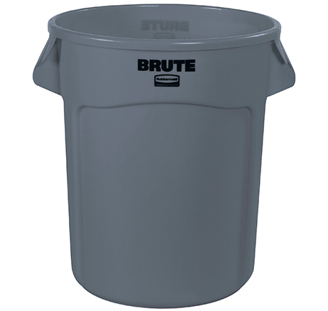 RubbermaidÂ® BruteÂ® Trash Can - 20 Gallon, Gray 1 EACH