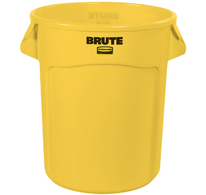 RubbermaidÂ® BruteÂ® Trash Can - 20 Gallon, Yellow 1 EACH