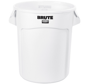 RubbermaidÂ® BruteÂ® Trash Can - 20 Gallon, White 1 EACH