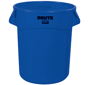 RubbermaidÂ® BruteÂ® Trash Can - 20 Gallon, Blue 1 EACH
