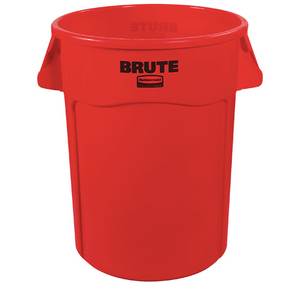 RubbermaidÂ® BruteÂ® Trash Can - 44 Gallon, Red 1 EACH
