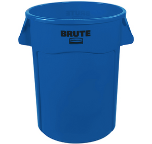 RubbermaidÂ® BruteÂ® Trash Can - 44 Gallon, Blue 1 EACH