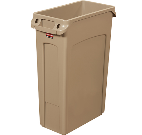 RubbermaidÂ® Slim JimÂ® Trash Can - 23 Gallon, Beige 1 EACH