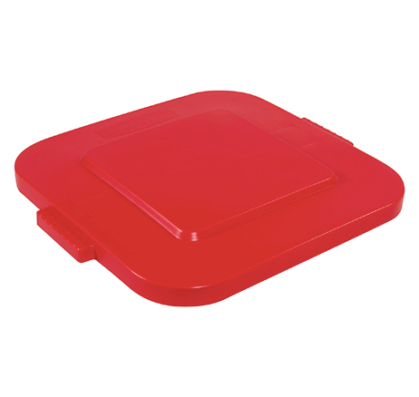 RubbermaidÂ® BruteÂ® Square Trash Can - 28 Gallon, Red 1 EACH