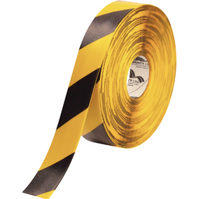 2" x 100' Yellow/Black Mighty Lineâ„¢ Deluxe Safety Tape 1 PER CASE