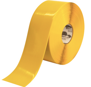 4" x 100' Yellow Mighty Lineâ„¢ Deluxe Safety Tape 1 PER CASE