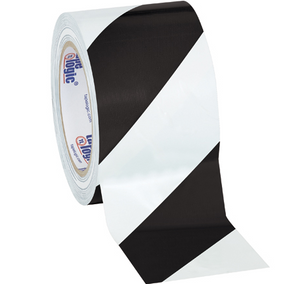 3" x 36 yds. Black/White (3 Pack) Tape LogicÂ® Striped Vinyl Safety Tape 3 PER CASE