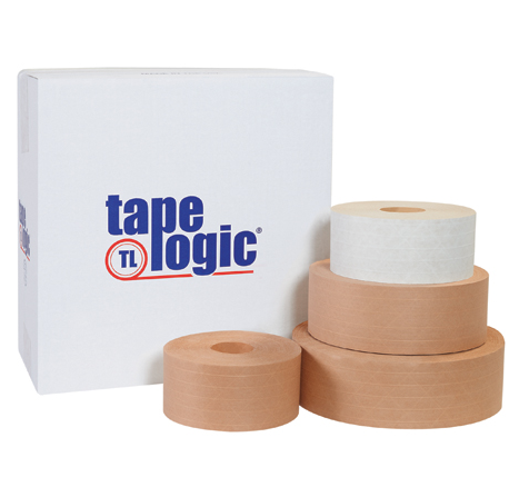 72mm x 375' White Tape LogicÂ® #7200 Reinforced Water Activated Tape 8 PER CASE