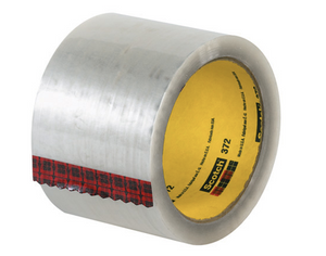 3" x 55 yds. Clear (6 Pack) 3Mâ„¢ 372 Carton Sealing Tape 6 PER CASE