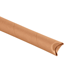 1 1/2 x 24" Kraft Crimped End Tubes 70 PER CASE