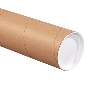 4 x 36" Kraft Heavy-Duty Tubes with Caps 12 PER CASE