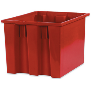 17 x 14 1/2 x 12 7/8" Red Stack & Nest Containers 6 PER CASE