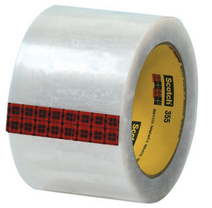 3" x 55 yds. Clear 3Mâ„¢ 355 Carton Sealing Tape 24 PER CASE