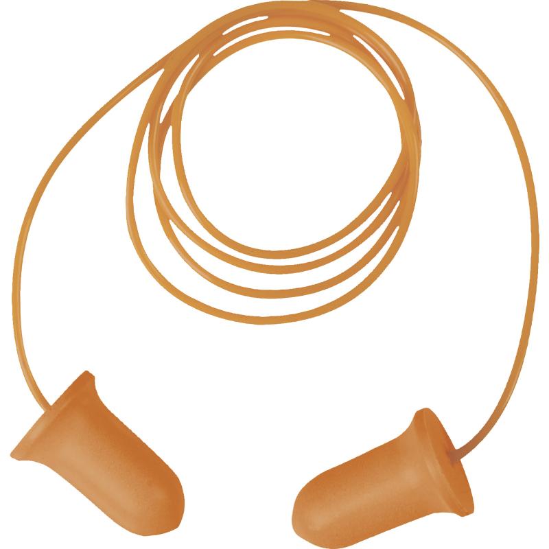 Disposable corded earplugs NNR 32 dB 200 pairs/box
