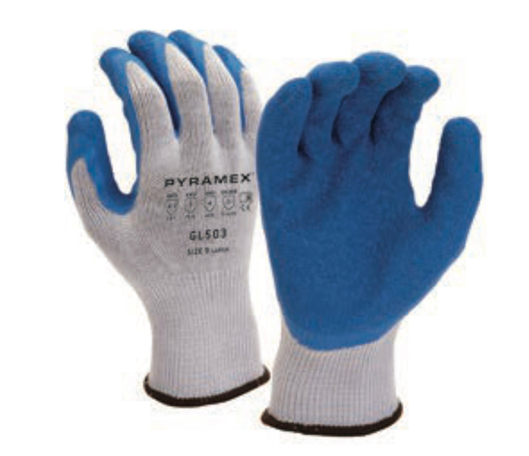 Pyramex Crinkle Latex Dipped Work Gloves